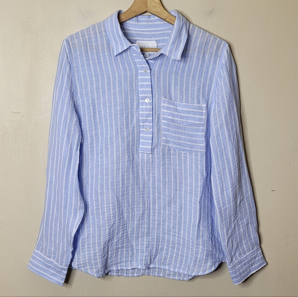 Alice Walk The Striped Organic Cotton Cloud Top Size M NWT - Picture 2 of 11